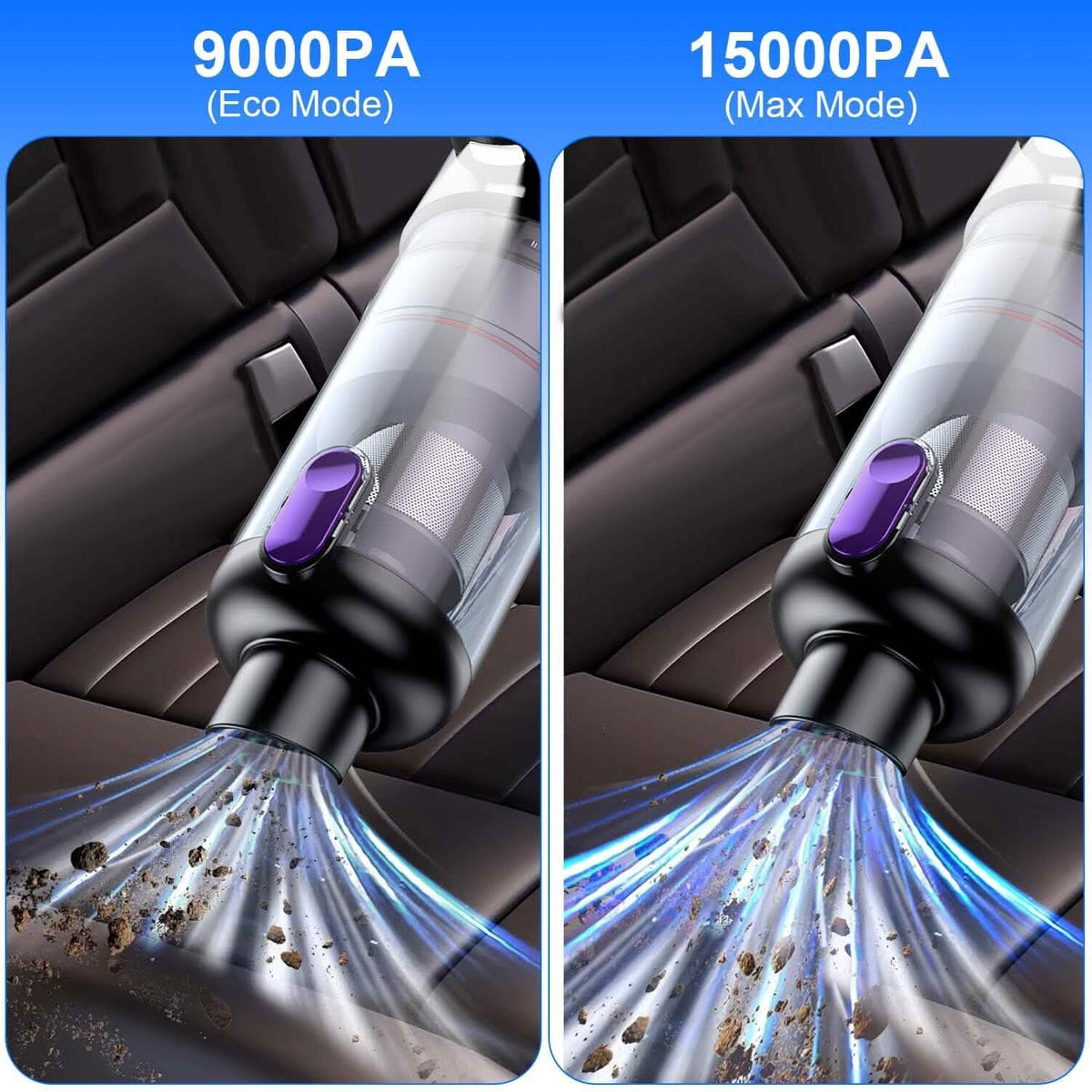 3-in-1 Handheld Cordless Car Vacuum Cleaner