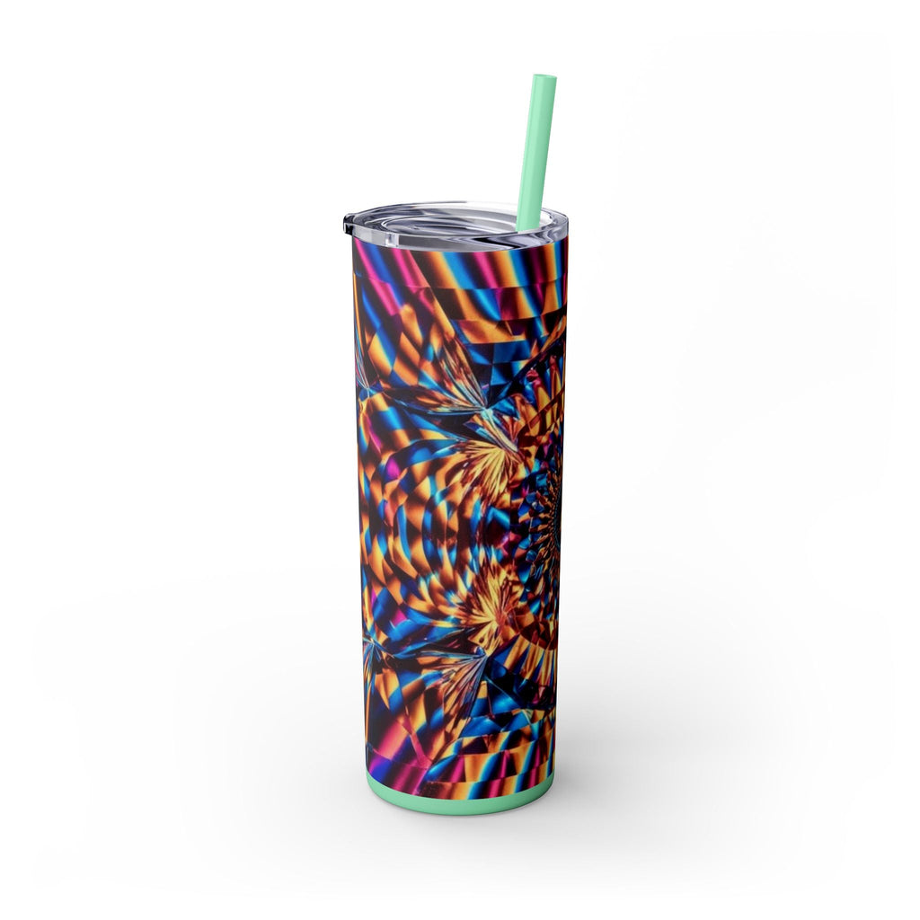 Skinny Tumbler with Straw – 20 oz Stainless Steel Cup
