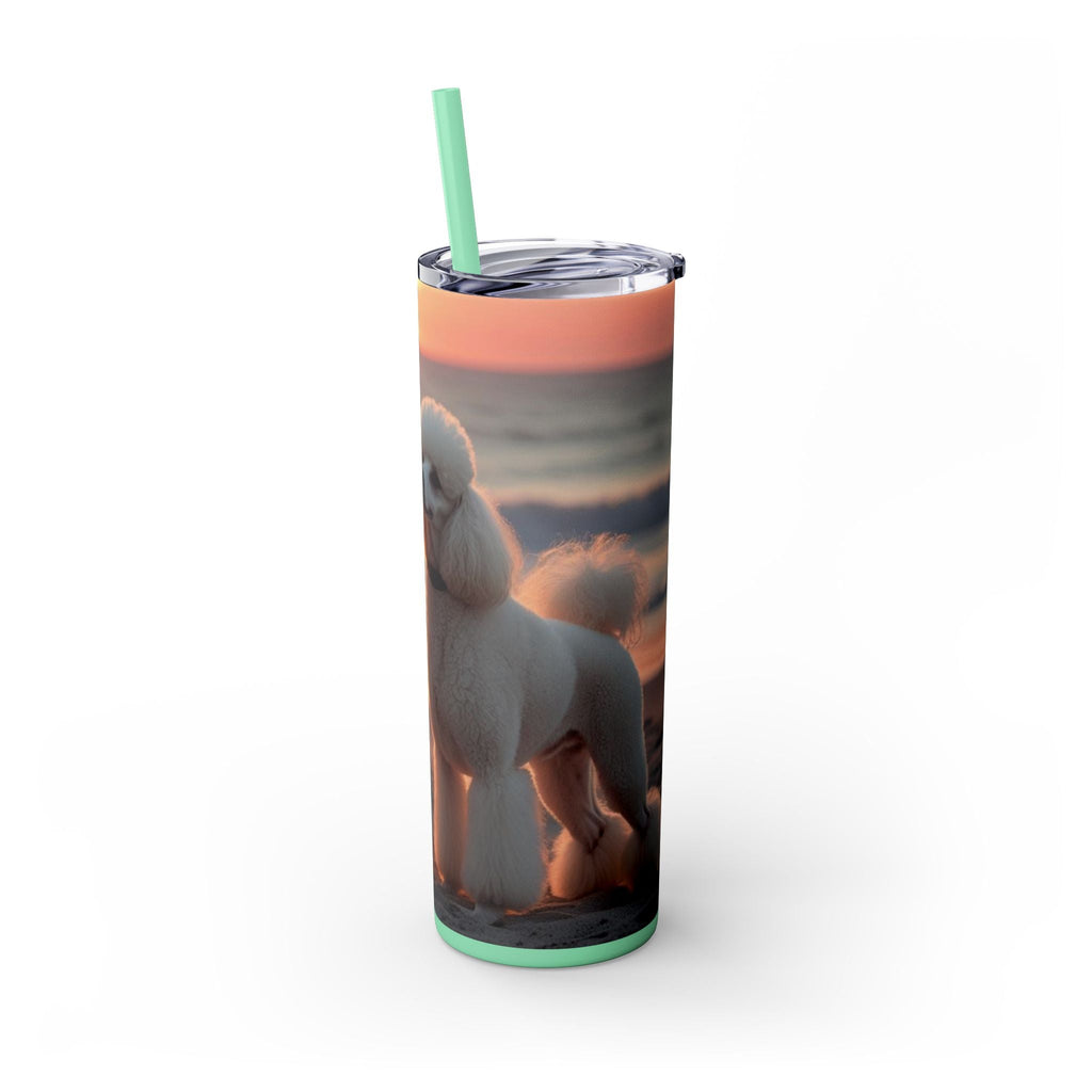 Skinny Tumbler with Straw – 20 oz Stainless Steel Cup