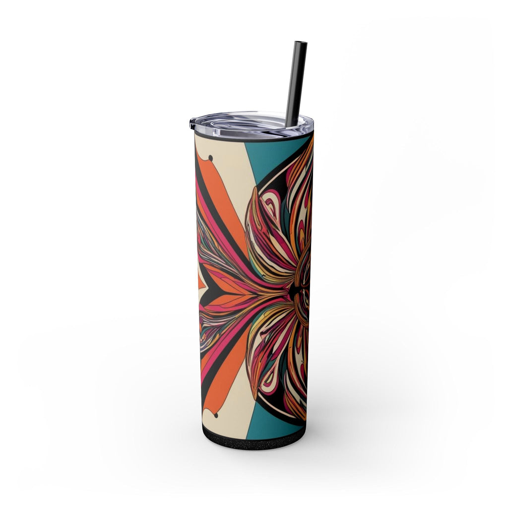 Skinny Tumbler with Straw – 20 oz Stainless Steel Cup