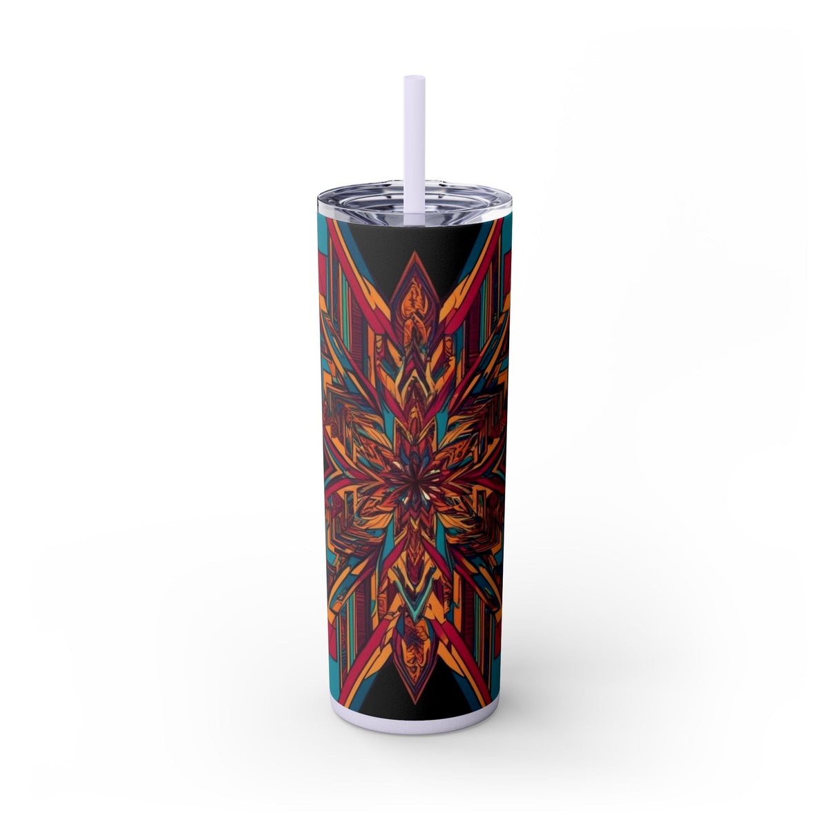 Skinny Tumbler with Straw – 20 oz Stainless Steel Cup