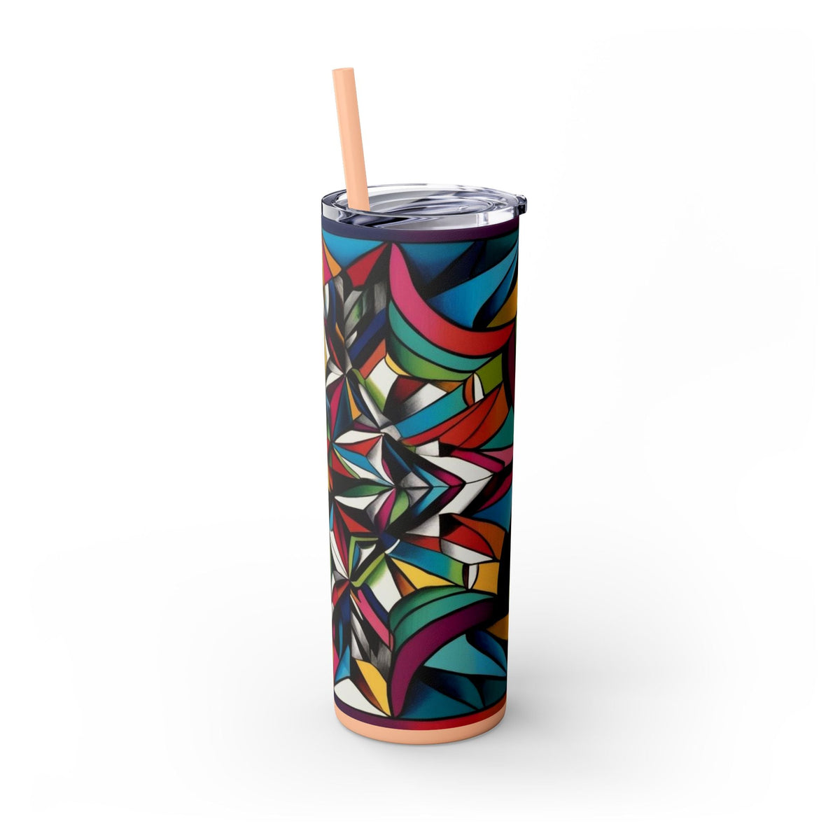 Skinny Tumbler with Straw – 20 oz Stainless Steel Cup