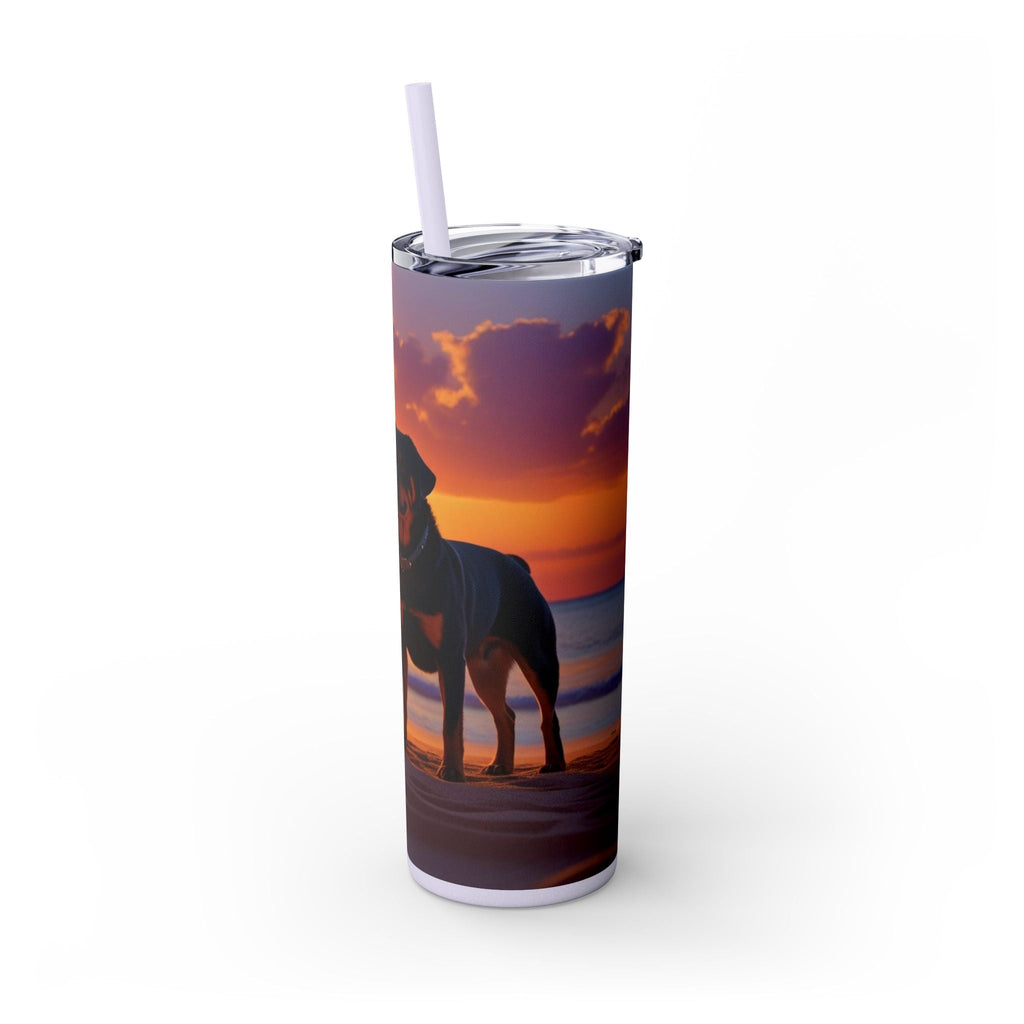 Skinny Tumbler with Straw – 20 oz Stainless Steel Cup