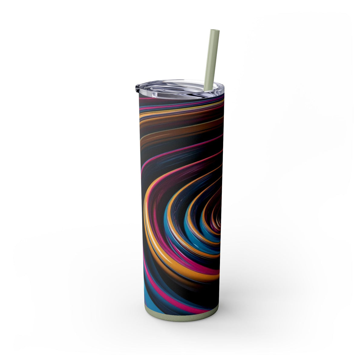 Skinny Tumbler with Straw – 20 oz Stainless Steel Cup