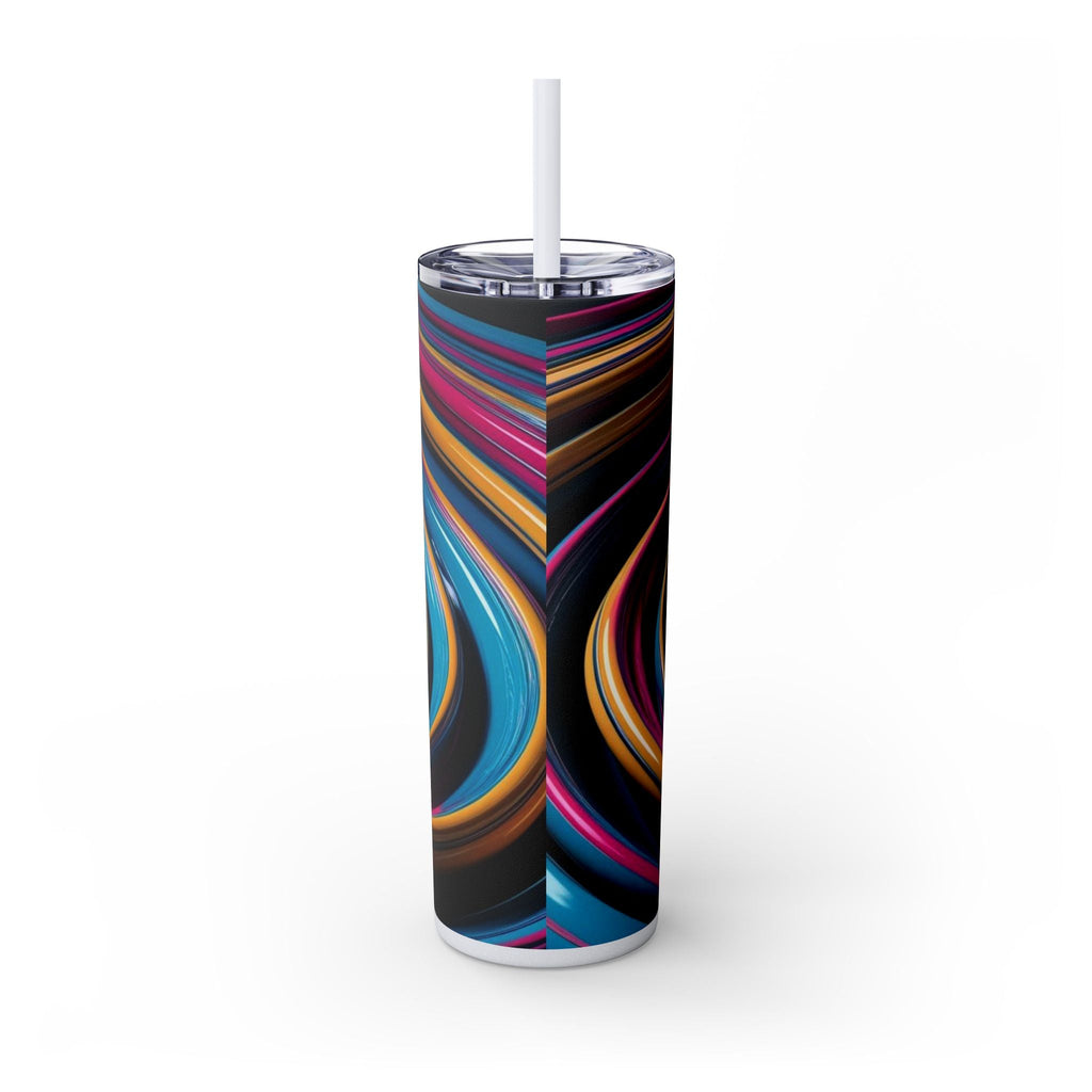 Skinny Tumbler with Straw – 20 oz Stainless Steel Cup