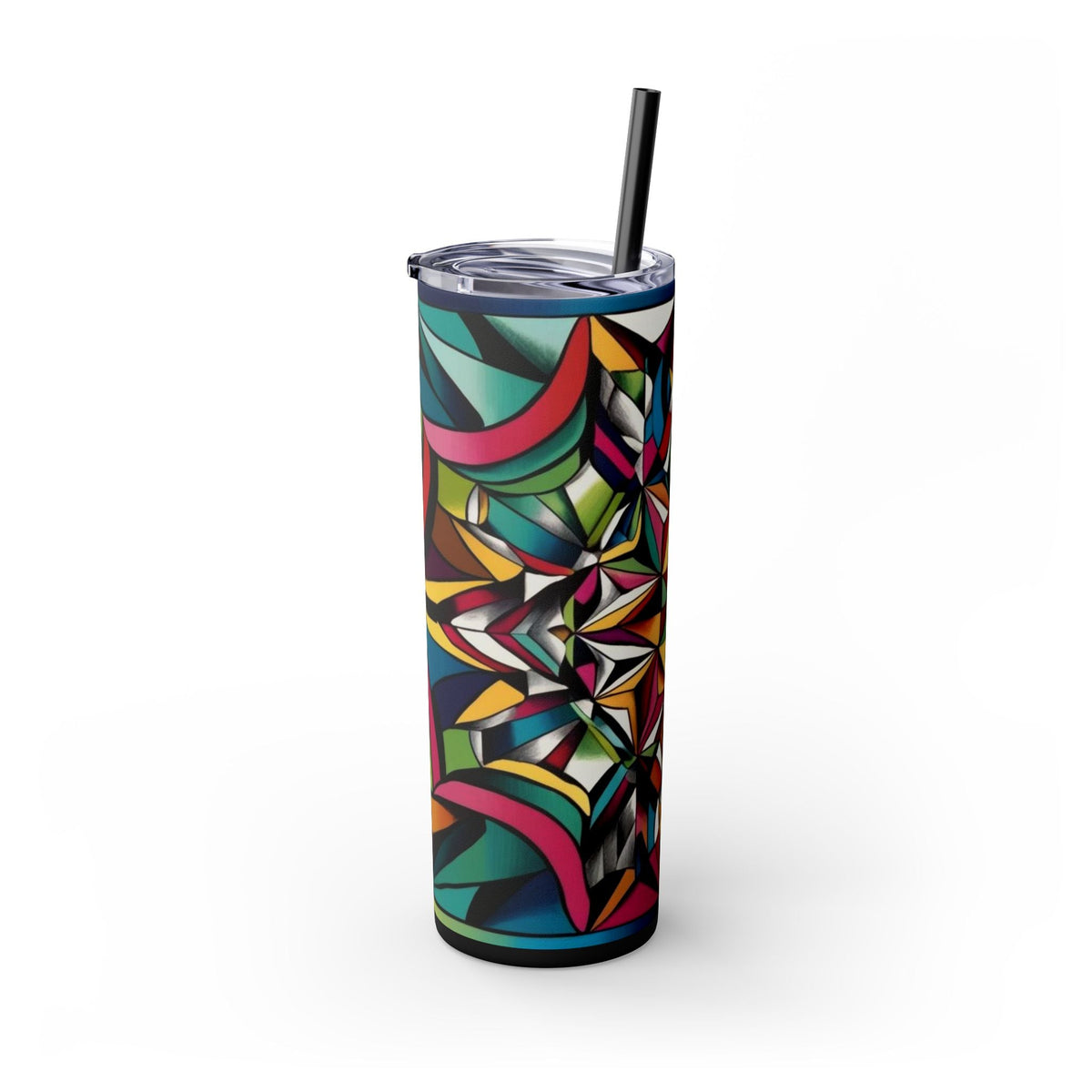 Skinny Tumbler with Straw – 20 oz Stainless Steel Cup