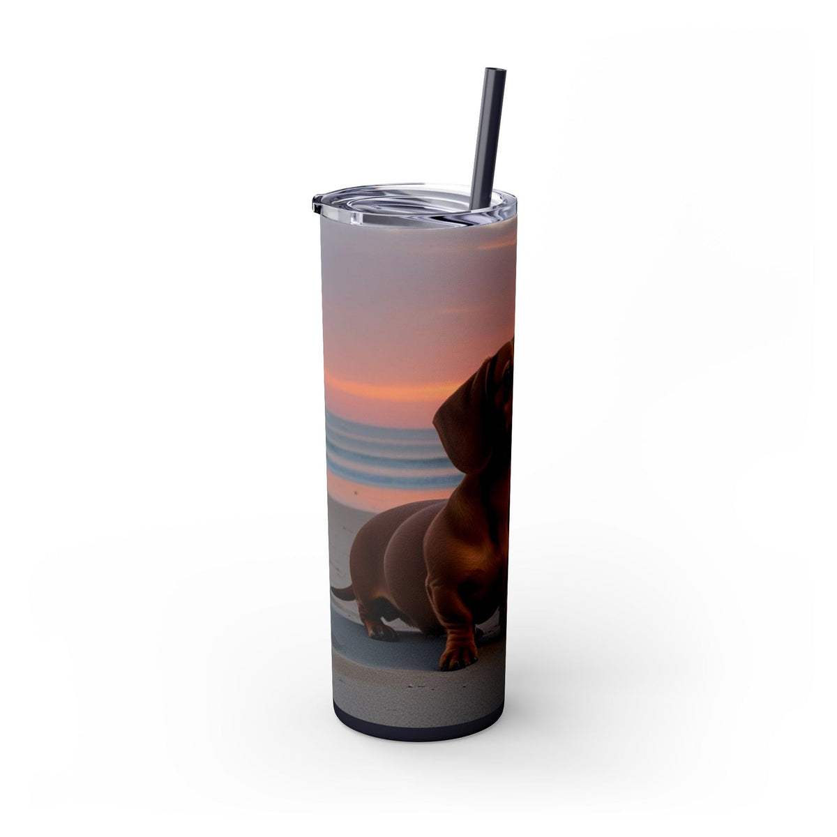 Skinny Tumbler with Straw – 20 oz Stainless Steel Cup