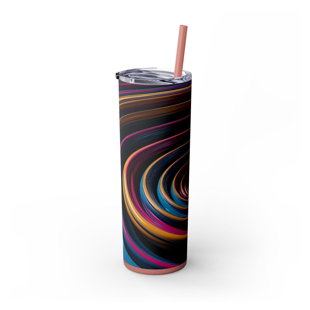 Skinny Tumbler with Straw – 20 oz Stainless Steel Cup
