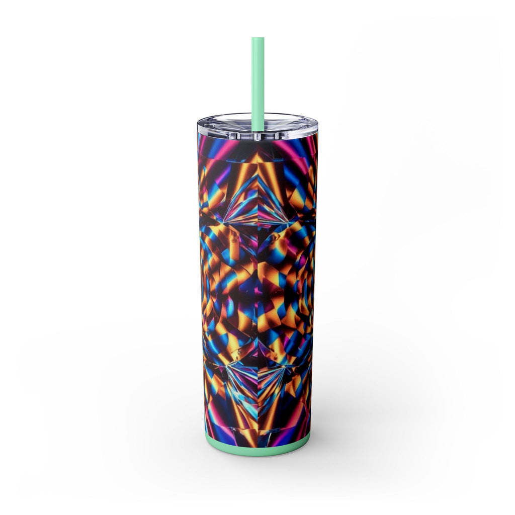 Skinny Tumbler with Straw – 20 oz Stainless Steel Cup