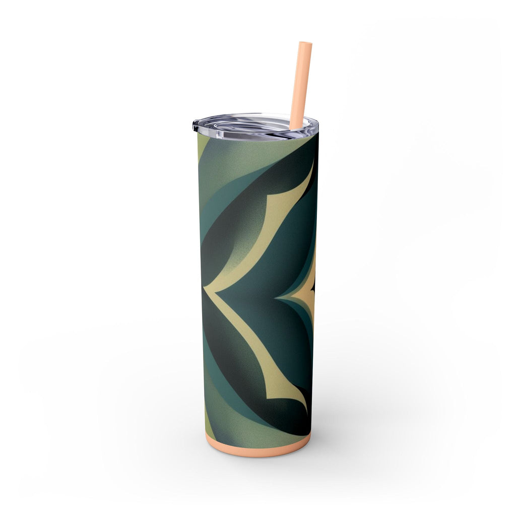 Skinny Tumbler with Straw – 20 oz Stainless Steel Cup