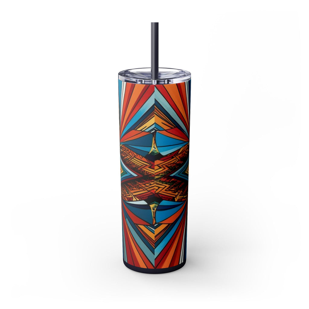 Skinny Tumbler with Straw – 20 oz Stainless Steel Cup