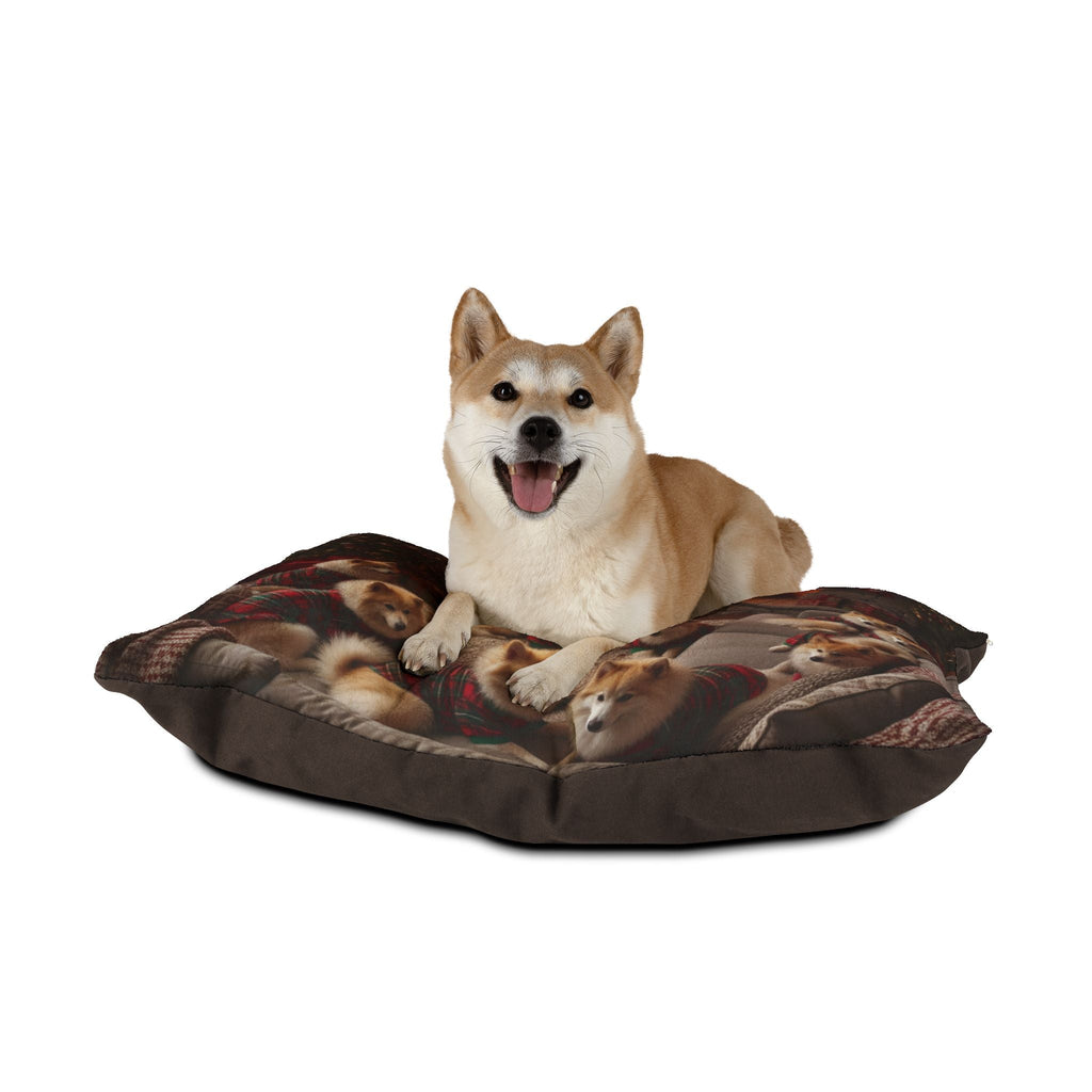 Icelandic Sheepdogs Holiday Fireplace Dog Bed