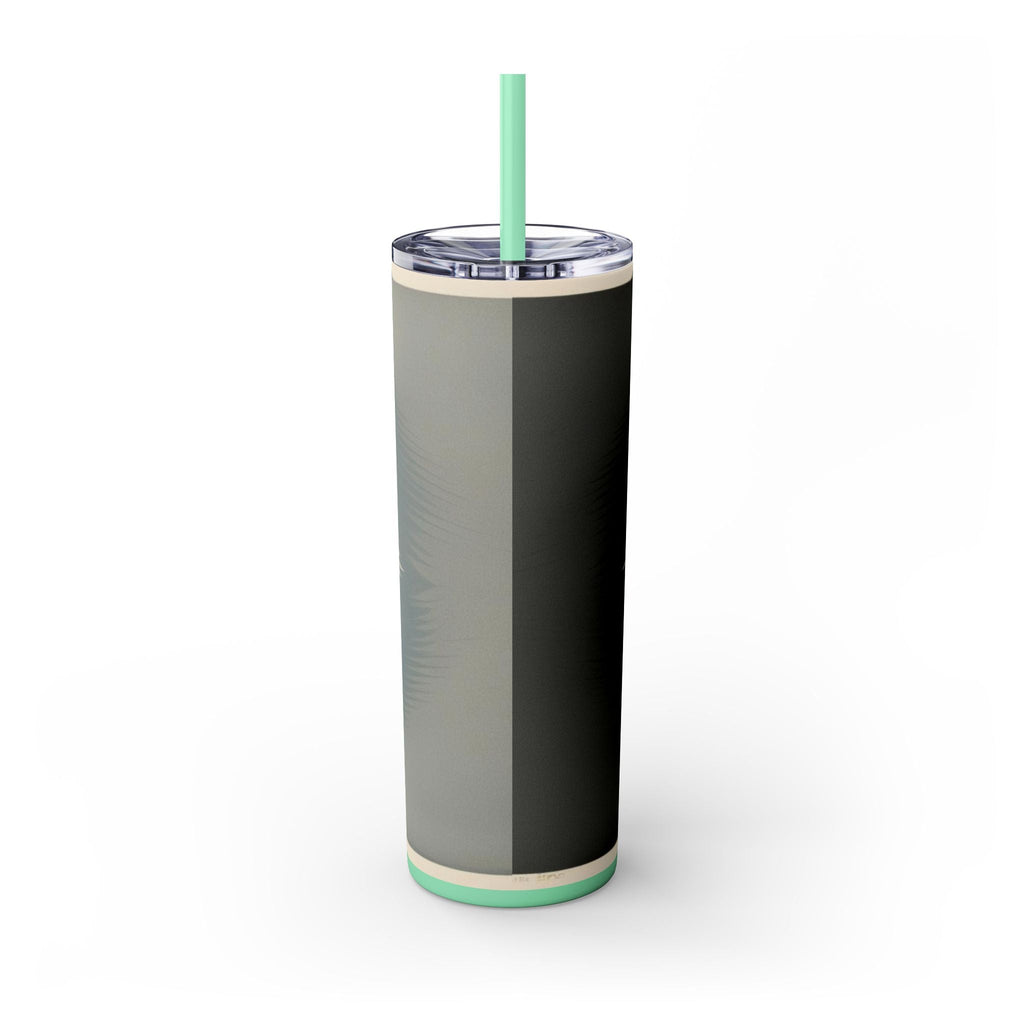 Skinny Tumbler with Straw – 20 oz Stainless Steel Cup