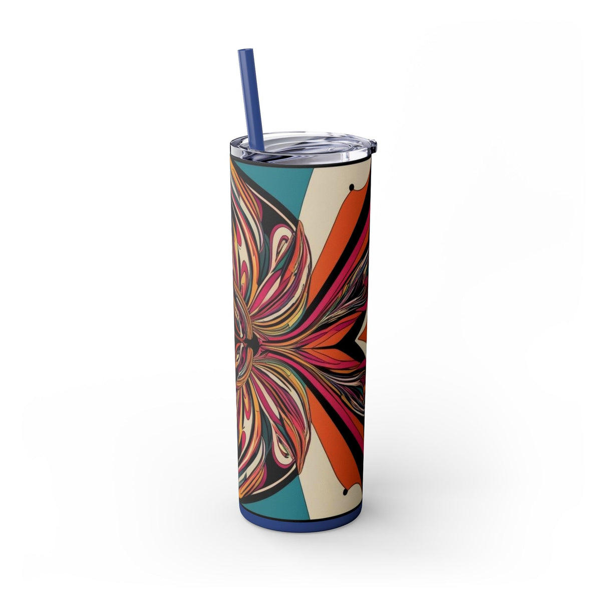 Skinny Tumbler with Straw – 20 oz Stainless Steel Cup