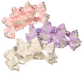 Layered Rhinestone Pet Bow Hair Clip