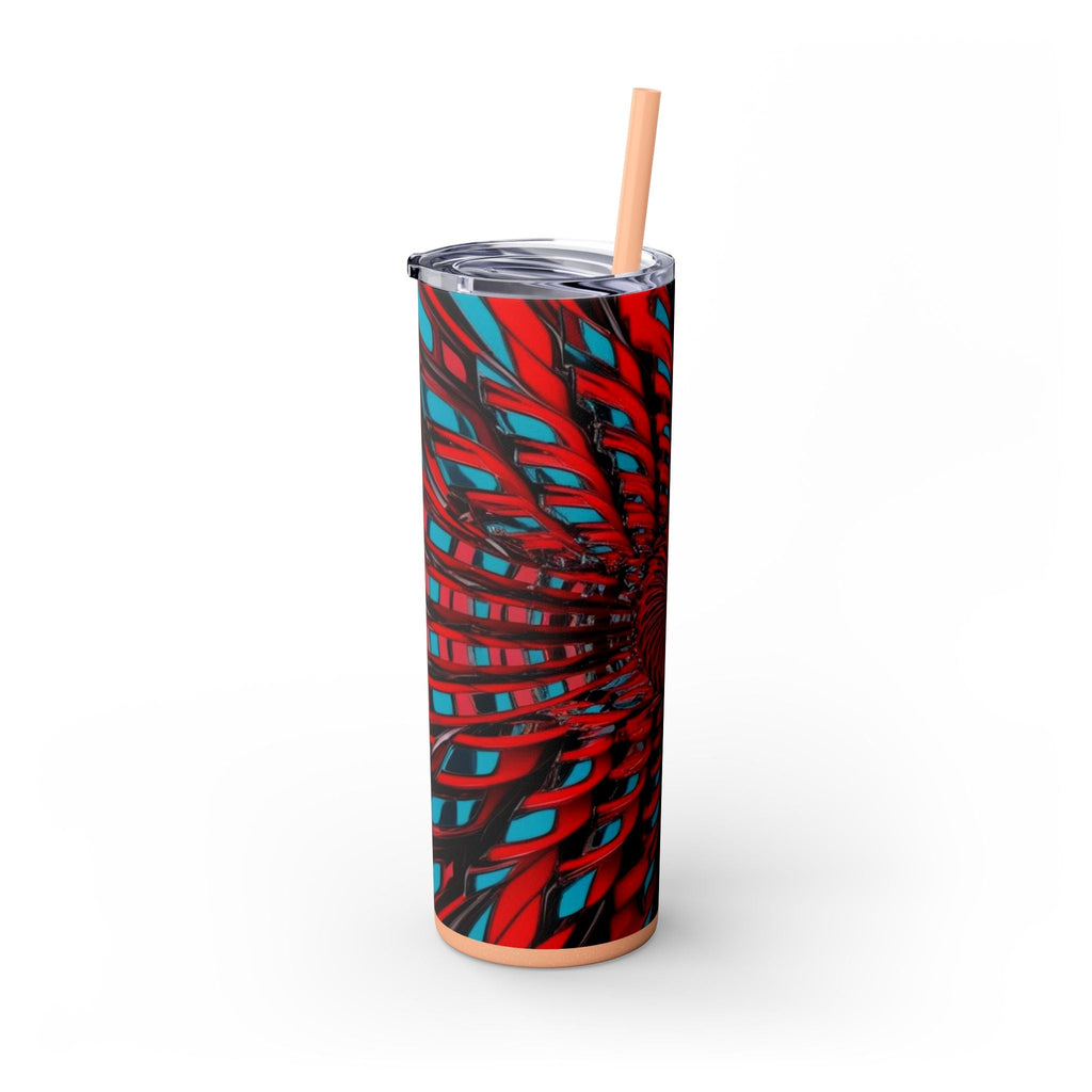 Skinny Tumbler with Straw – 20 oz Stainless Steel Cup
