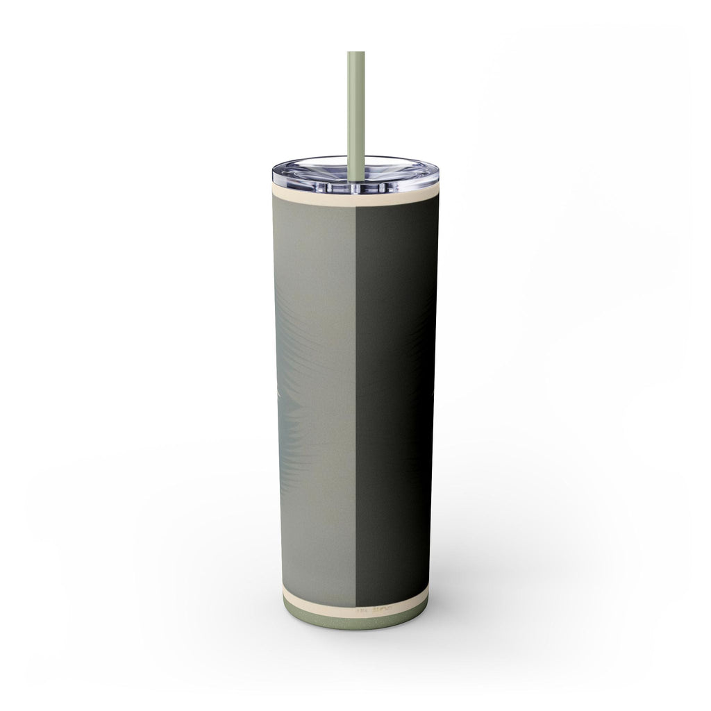 Skinny Tumbler with Straw – 20 oz Stainless Steel Cup