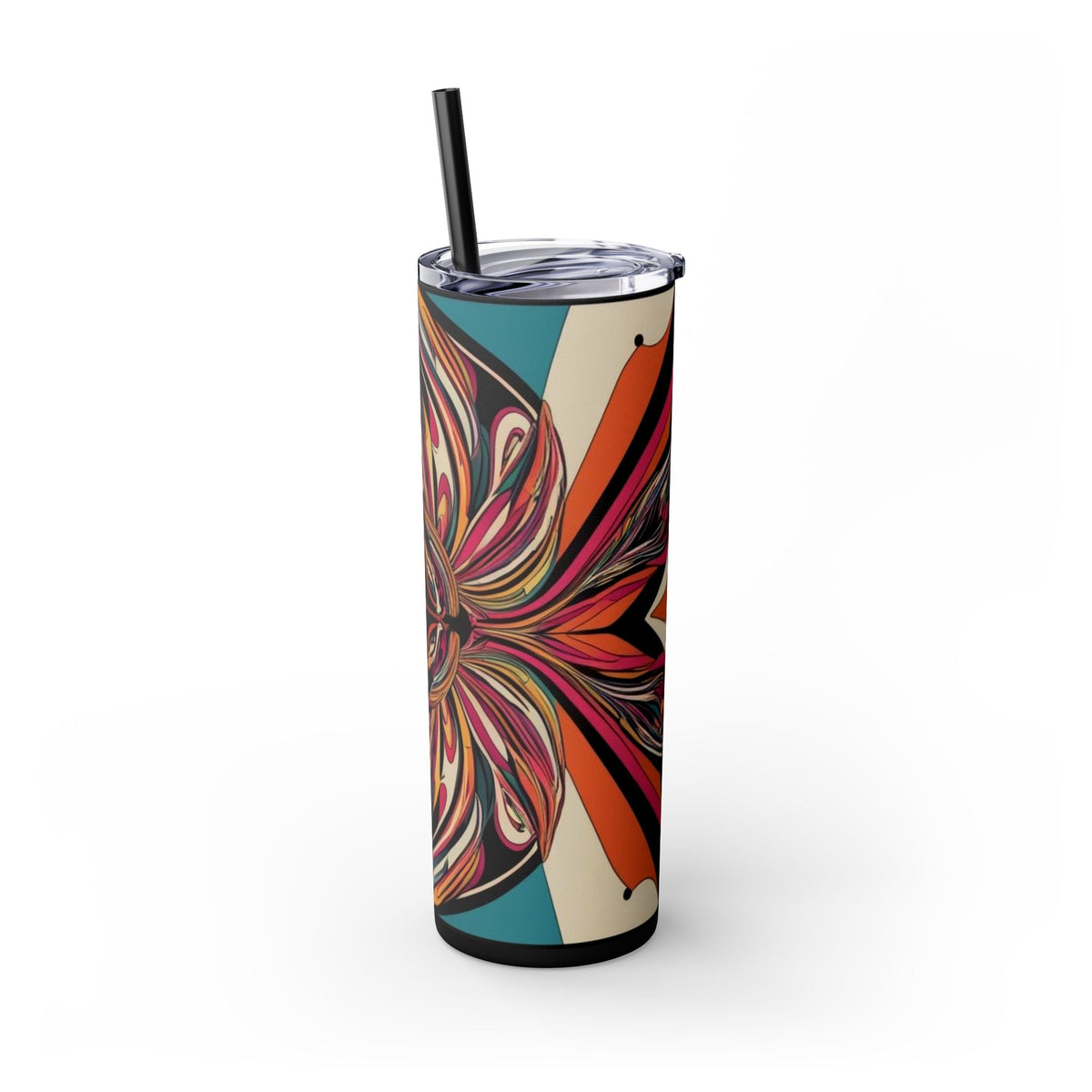 Skinny Tumbler with Straw – 20 oz Stainless Steel Cup