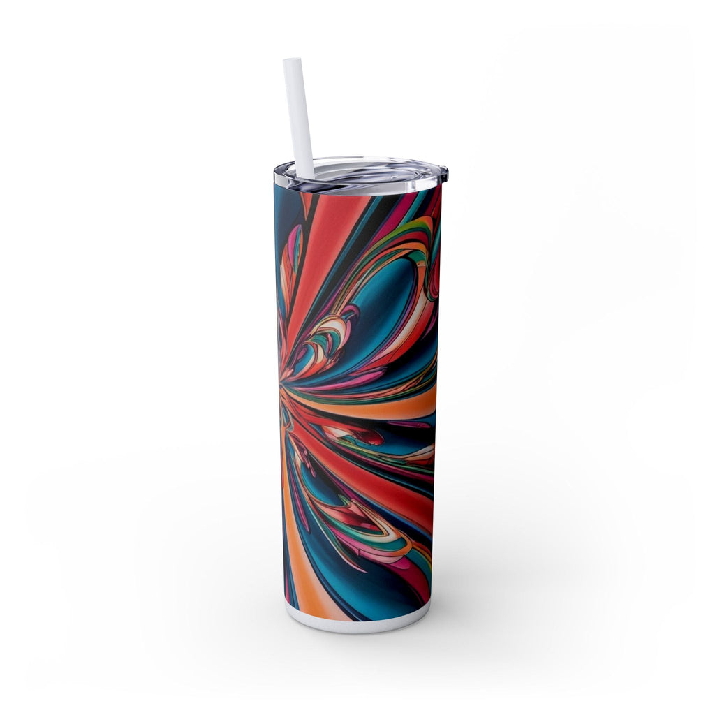 Skinny Tumbler with Straw – 20 oz Stainless Steel Cup