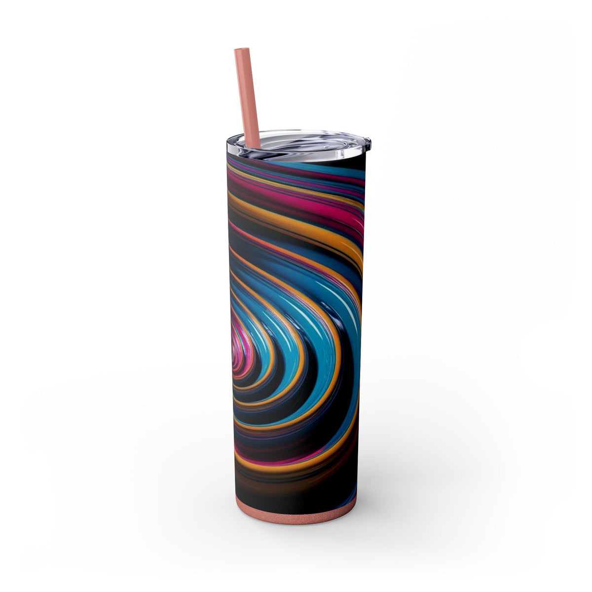 Skinny Tumbler with Straw – 20 oz Stainless Steel Cup