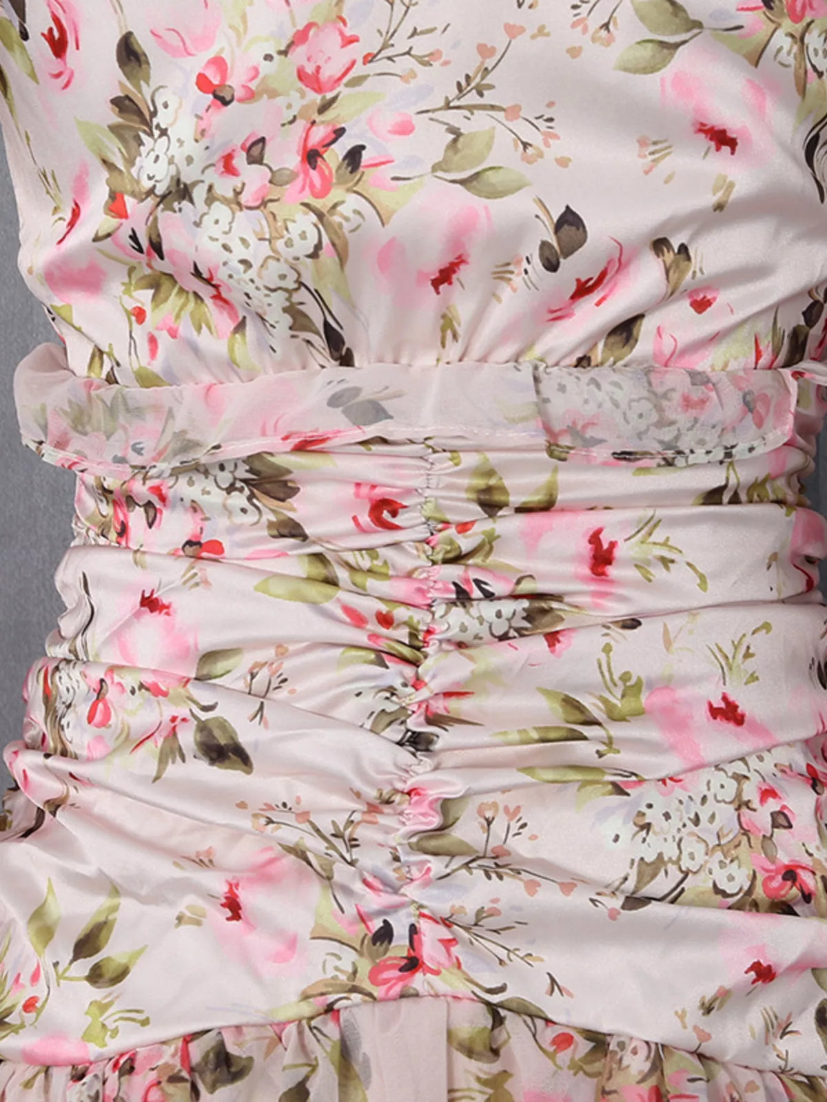 Floral Print Ruffle Mini Dress