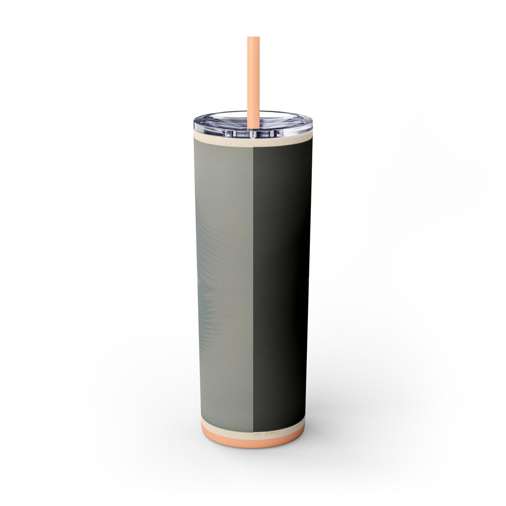 Skinny Tumbler with Straw – 20 oz Stainless Steel Cup