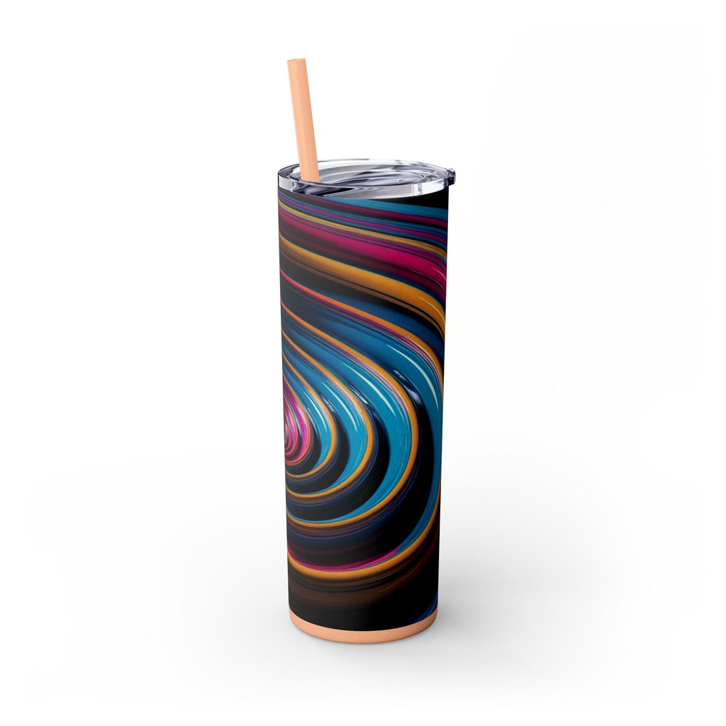 Skinny Tumbler with Straw – 20 oz Stainless Steel Cup