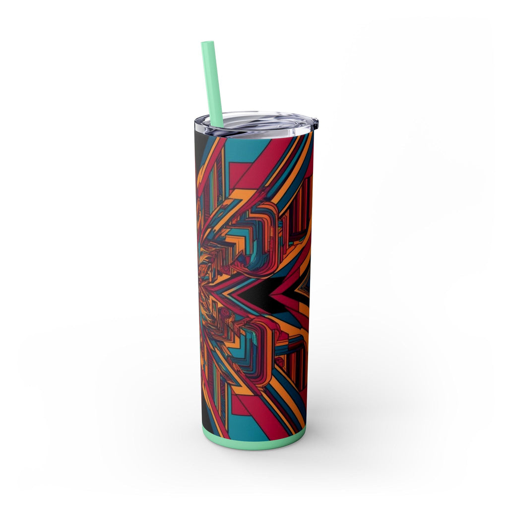 Skinny Tumbler with Straw – 20 oz Stainless Steel Cup