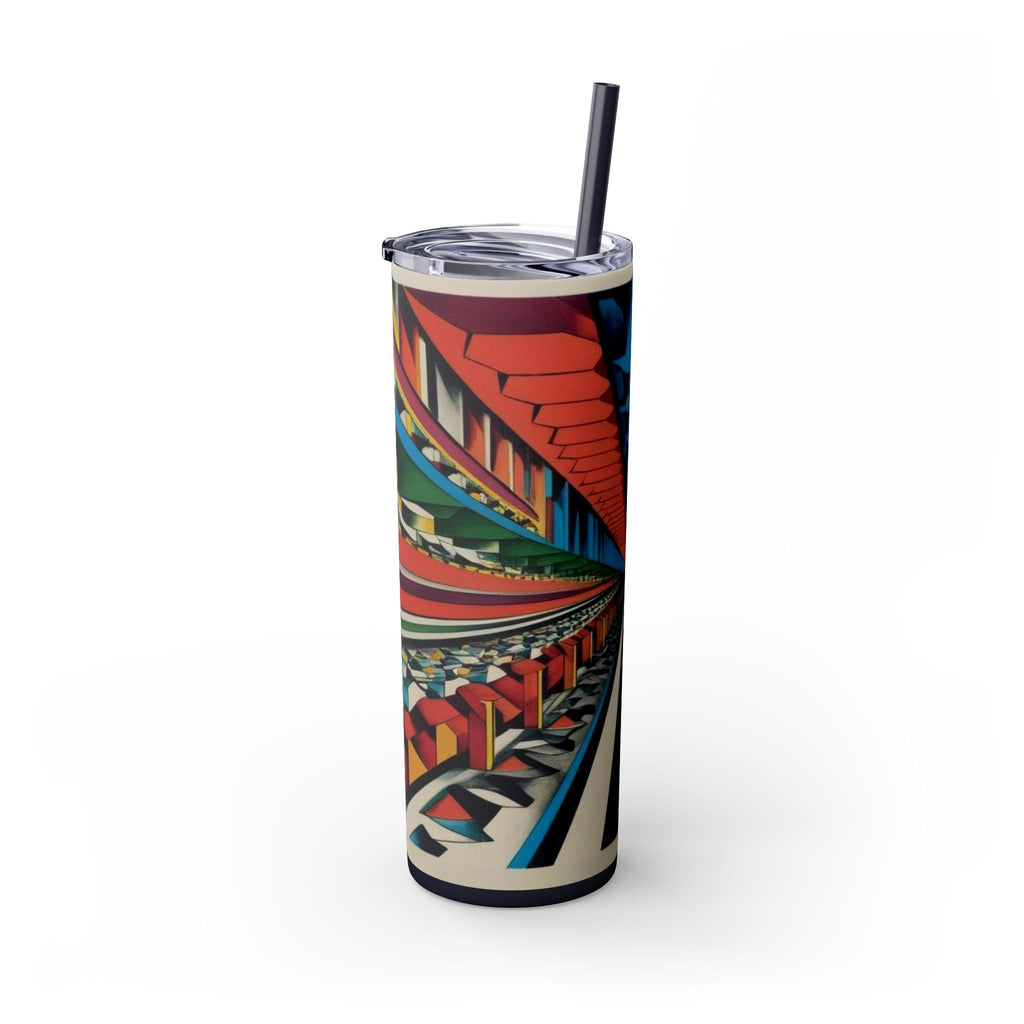 Skinny Tumbler with Straw – 20 oz Stainless Steel Cup