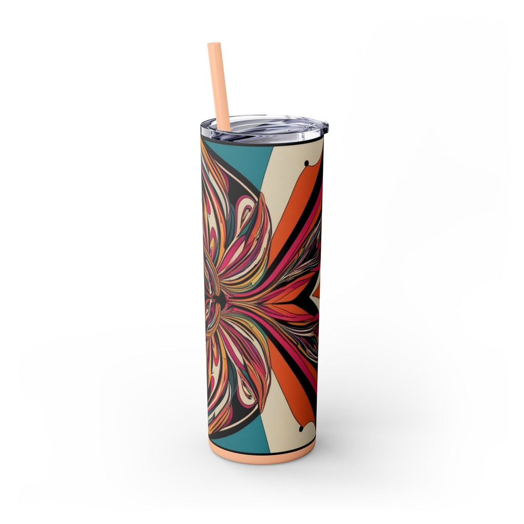 Skinny Tumbler with Straw – 20 oz Stainless Steel Cup