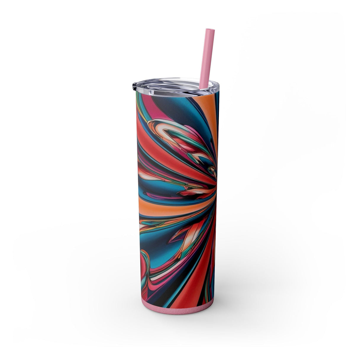 Skinny Tumbler with Straw – 20 oz Stainless Steel Cup