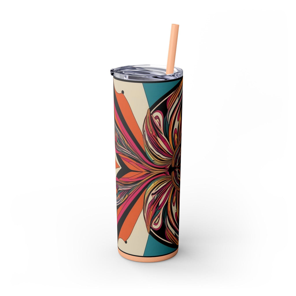Skinny Tumbler with Straw – 20 oz Stainless Steel Cup