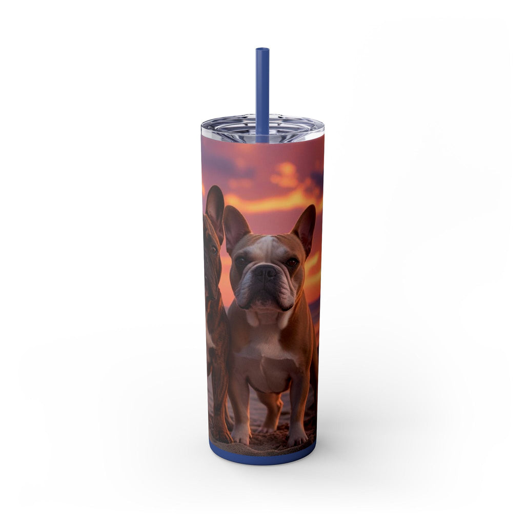 Skinny Tumbler with Straw – 20 oz Stainless Steel Cup