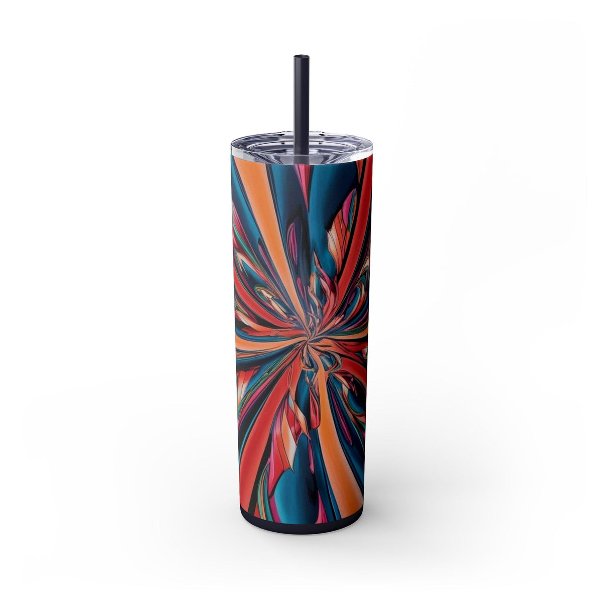 Skinny Tumbler with Straw – 20 oz Stainless Steel Cup