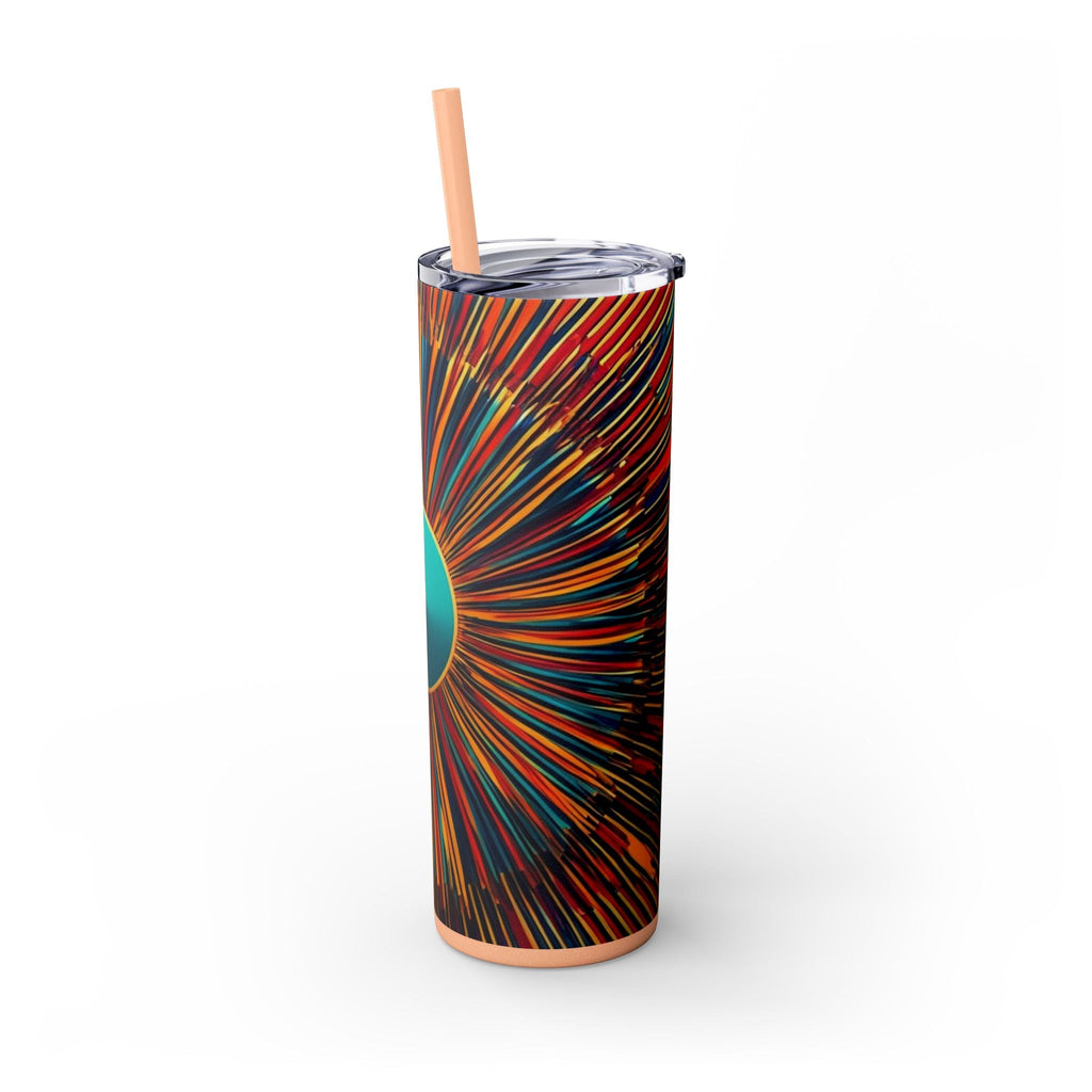 Skinny Tumbler with Straw – 20 oz Stainless Steel Cup
