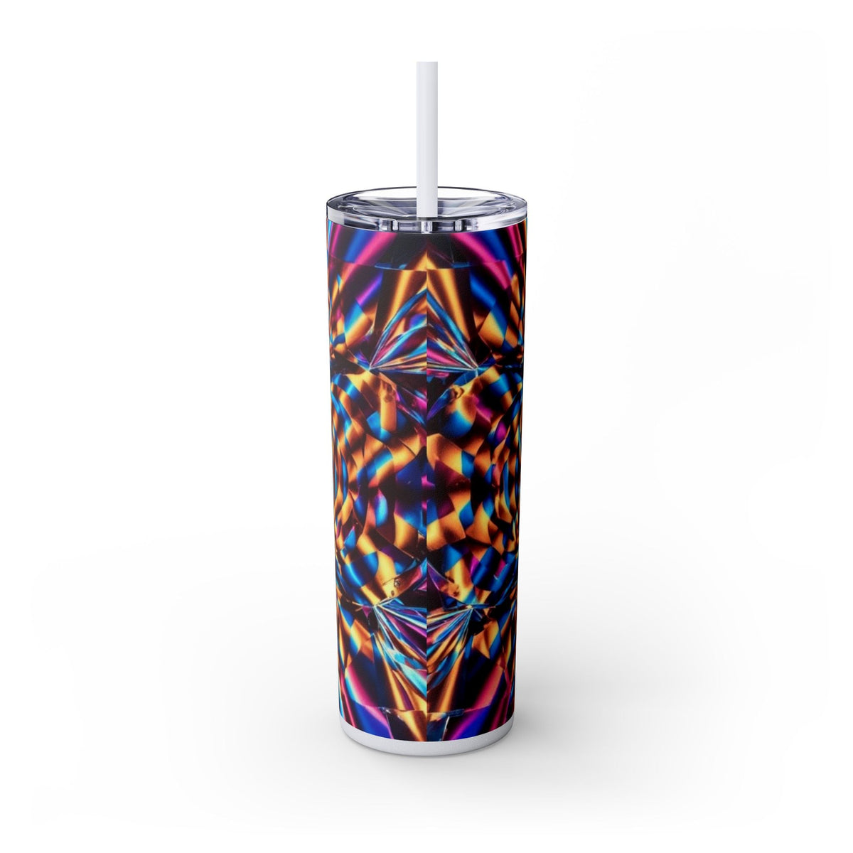 Skinny Tumbler with Straw – 20 oz Stainless Steel Cup