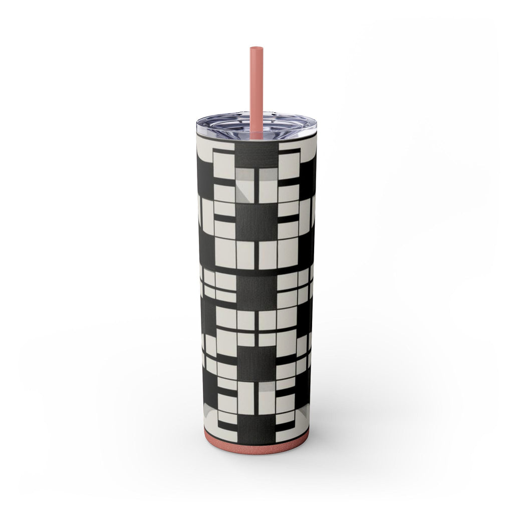 Skinny Tumbler with Straw – 20 oz Stainless Steel Cup