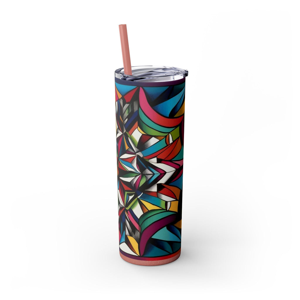Skinny Tumbler with Straw – 20 oz Stainless Steel Cup