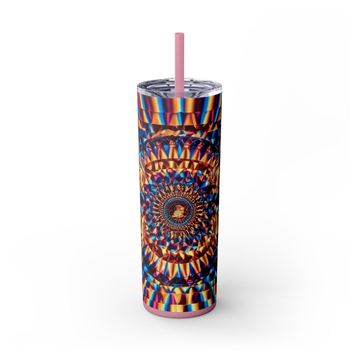 Skinny Tumbler with Straw – 20 oz Stainless Steel Cup
