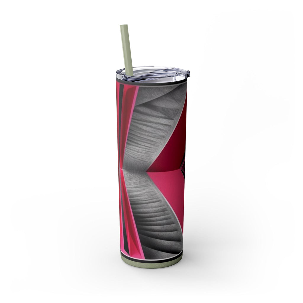 Skinny Tumbler with Straw – 20 oz Stainless Steel Cup