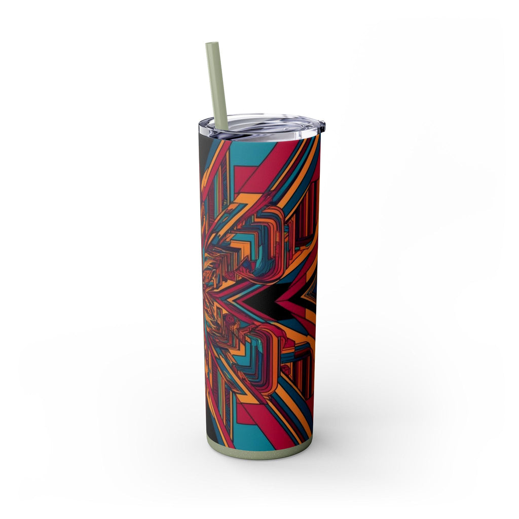 Skinny Tumbler with Straw – 20 oz Stainless Steel Cup