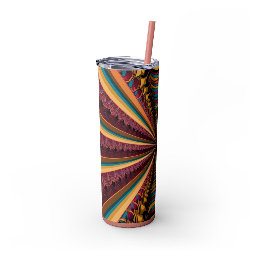Skinny Tumbler with Straw – 20 oz Stainless Steel Cup