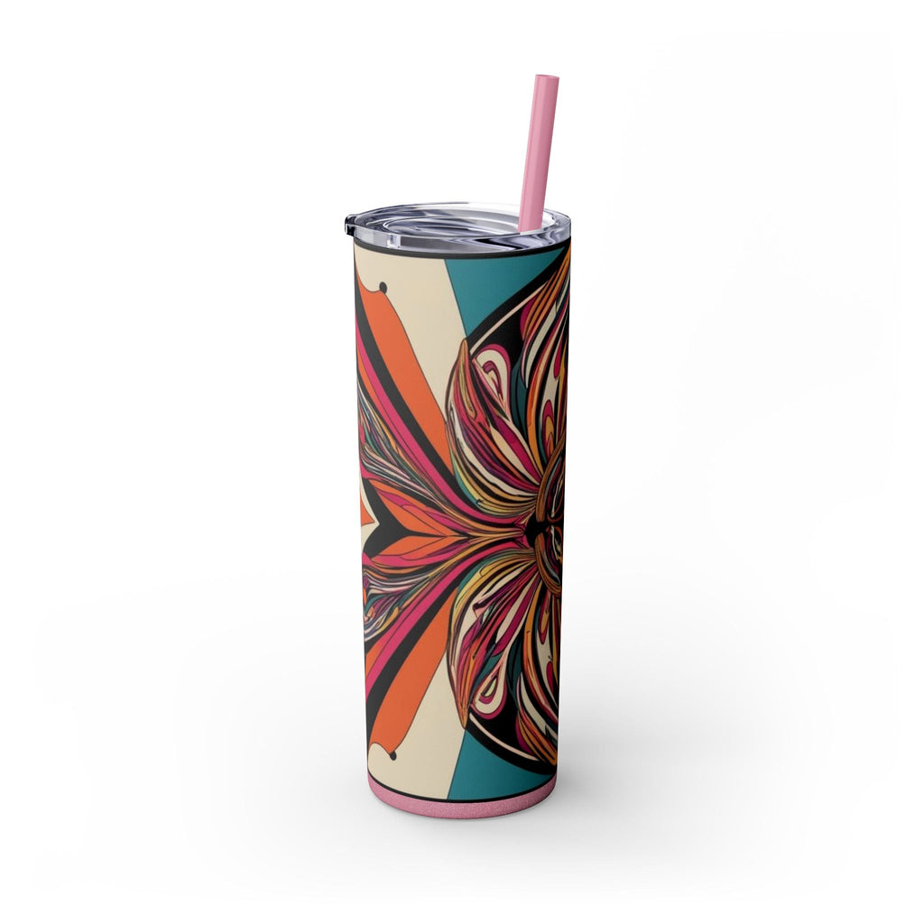Skinny Tumbler with Straw – 20 oz Stainless Steel Cup