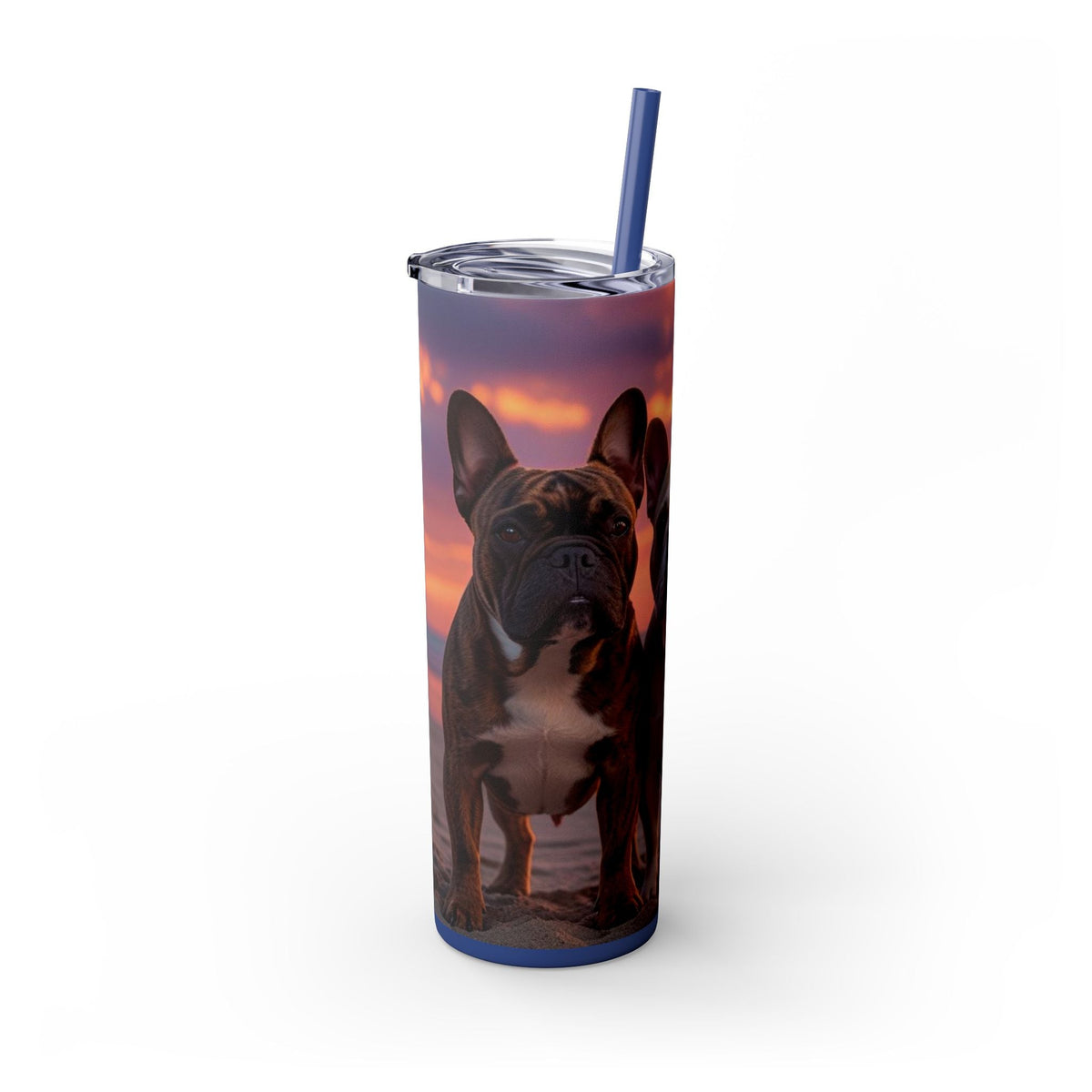 Skinny Tumbler with Straw – 20 oz Stainless Steel Cup