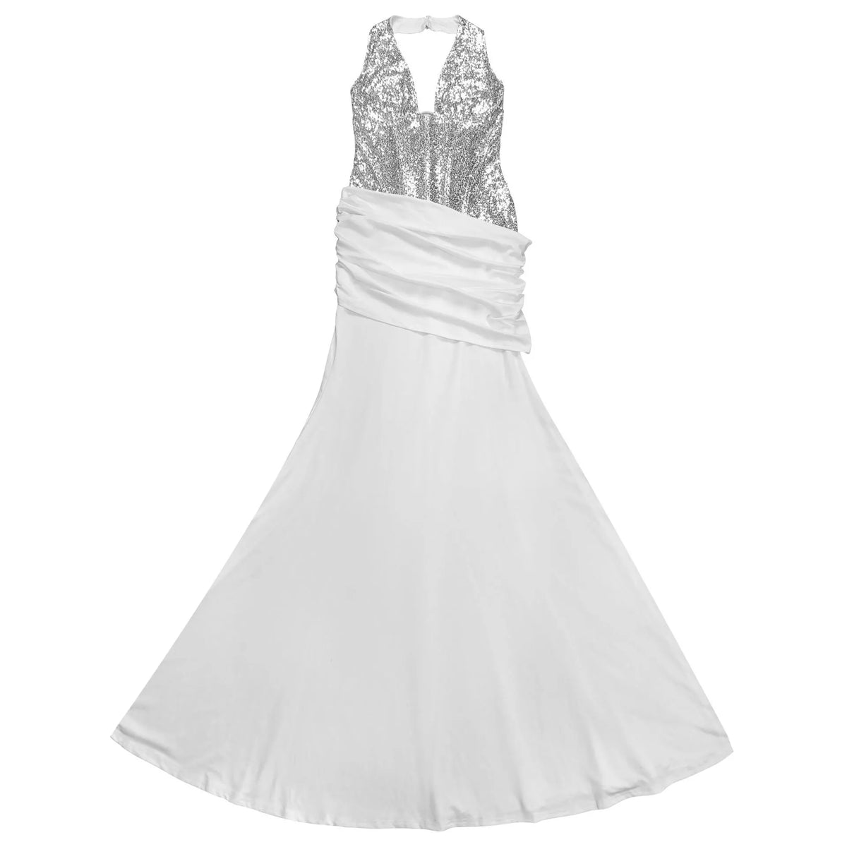 Sequin Halter Neck Maxi Dress