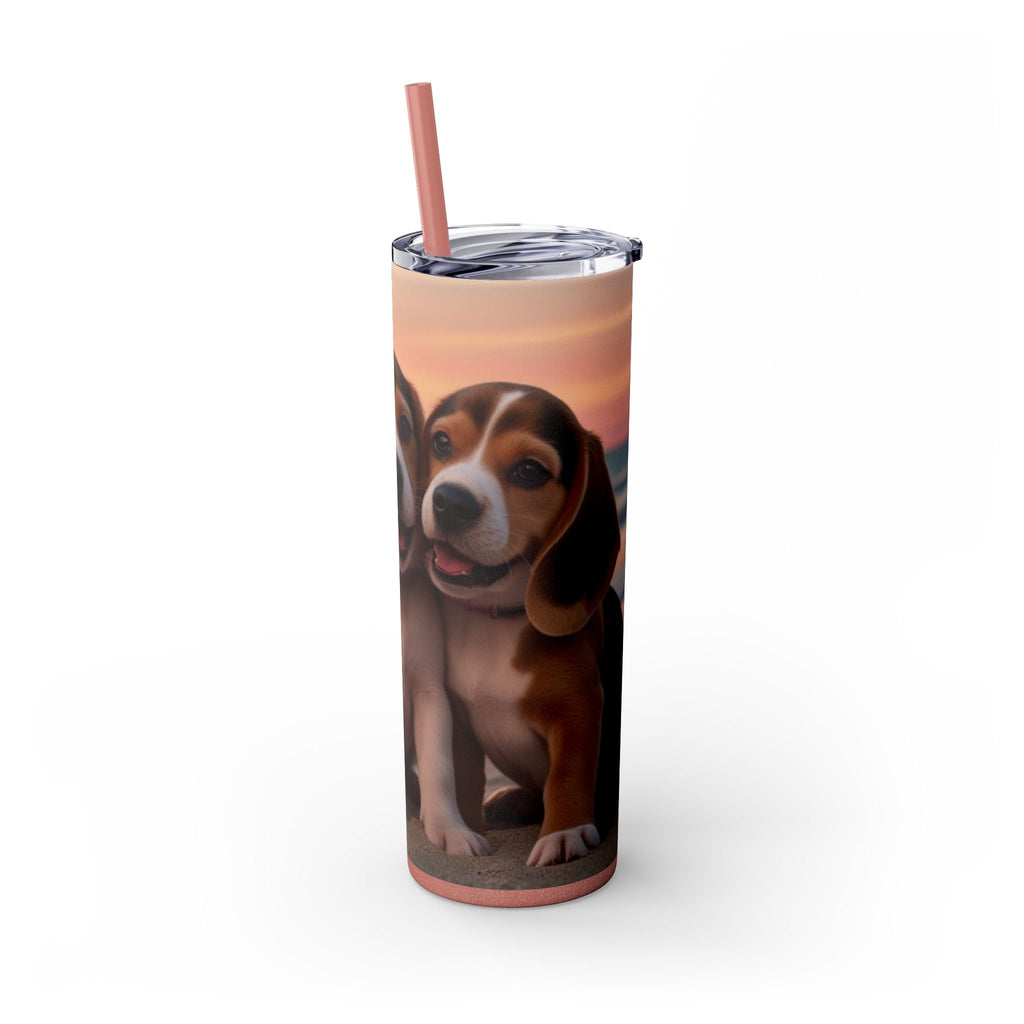 Skinny Tumbler with Straw – 20 oz Stainless Steel Cup
