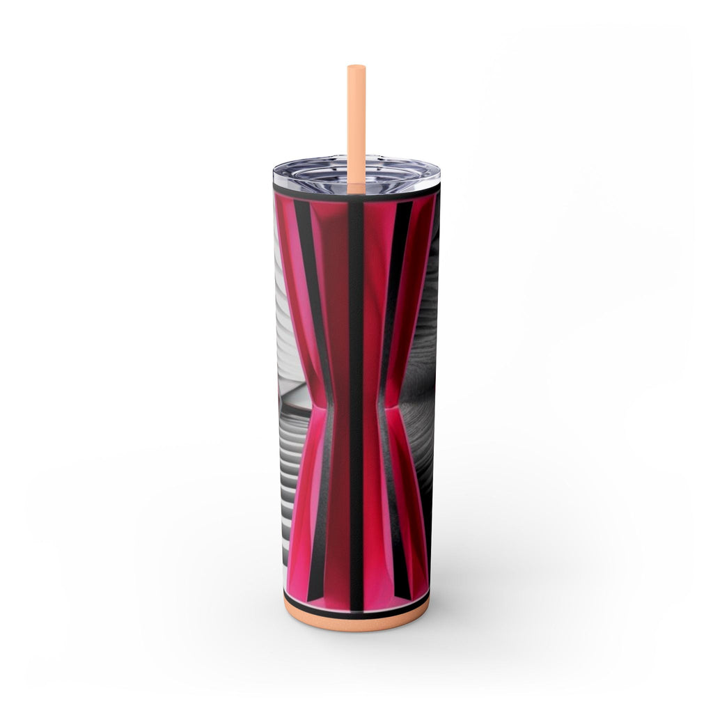 Skinny Tumbler with Straw – 20 oz Stainless Steel Cup