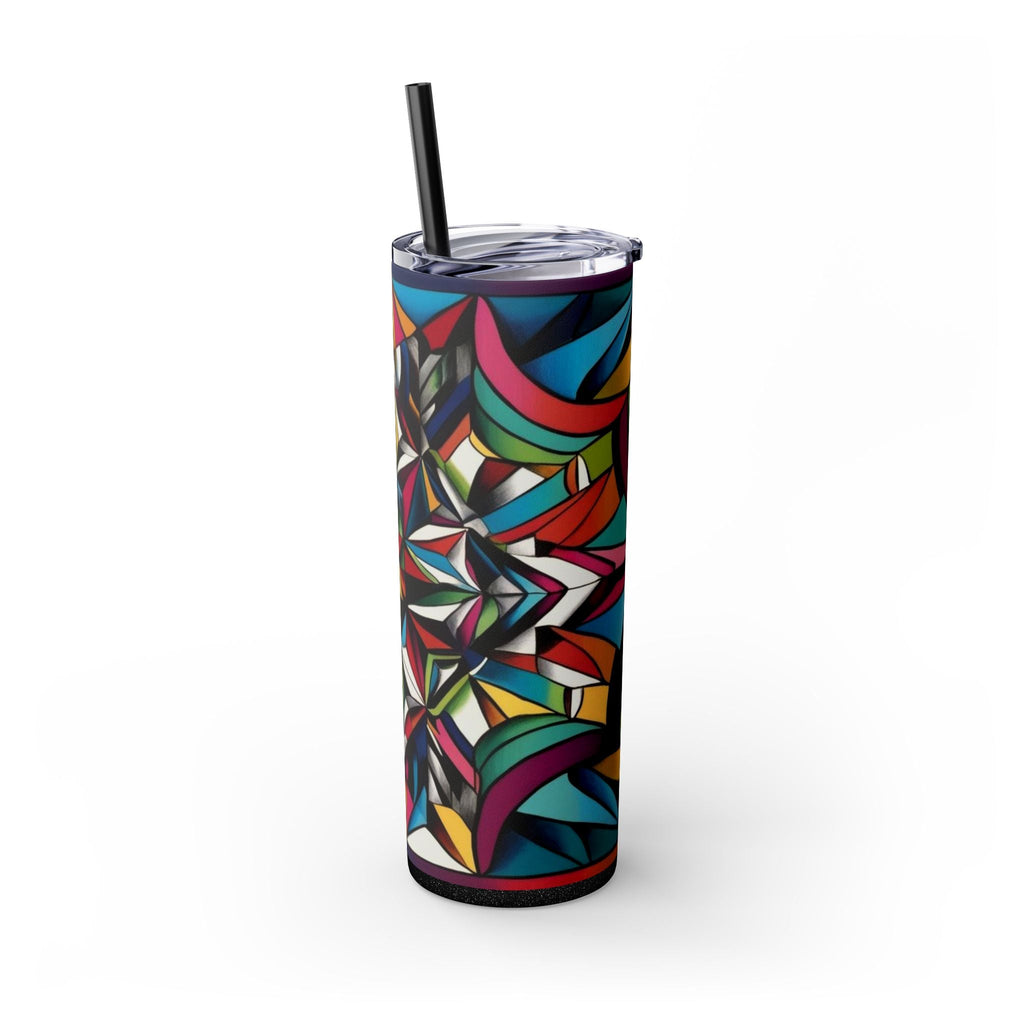 Skinny Tumbler with Straw – 20 oz Stainless Steel Cup