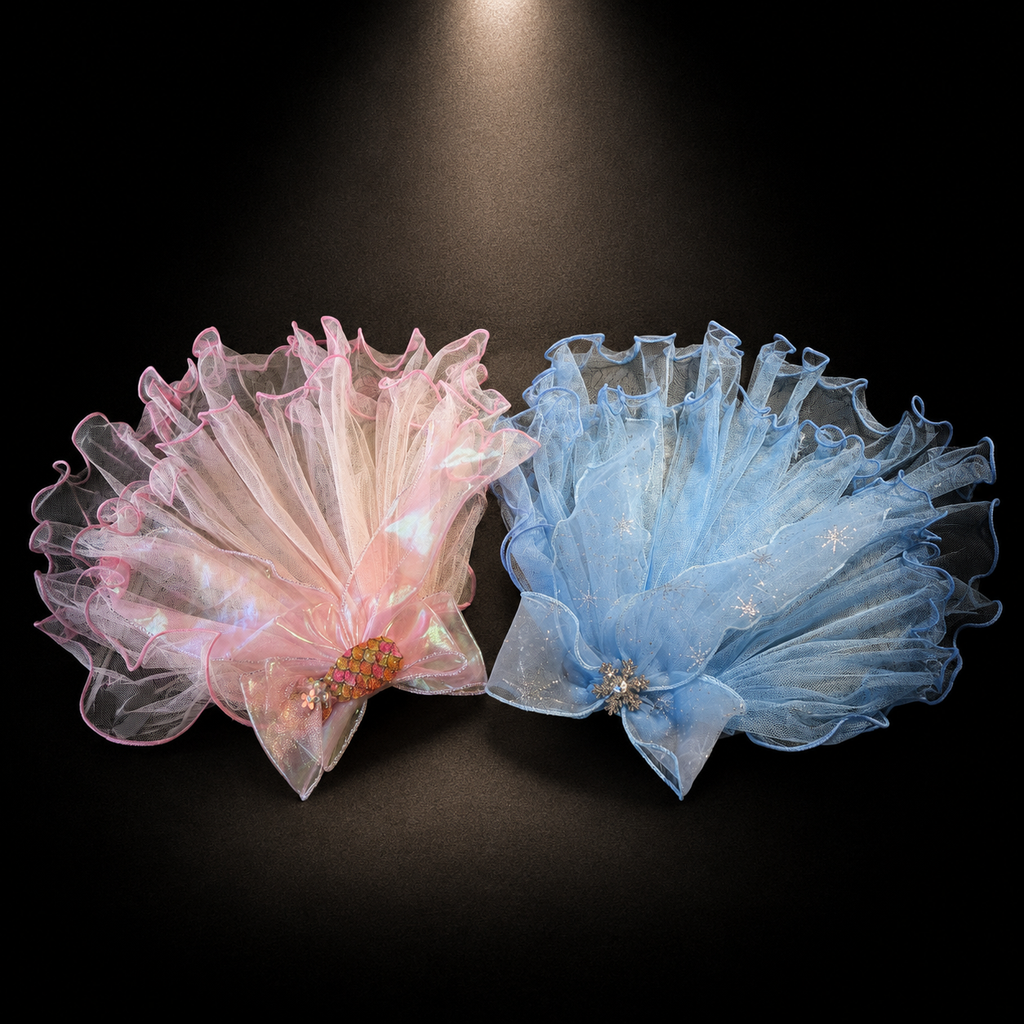 Tulle Flower Pet Veil Hair Clip