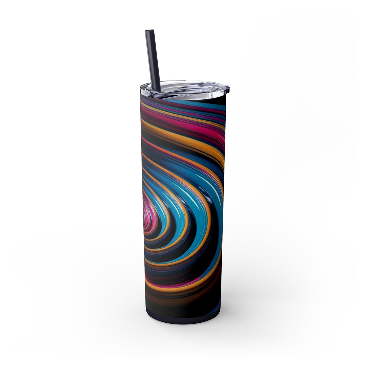 Skinny Tumbler with Straw – 20 oz Stainless Steel Cup